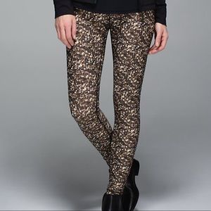 lululemon gold sparkle leggings